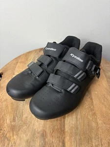 Kyedoo Men's Cycling Shoes Black EU 45 US 11.5 Pelaton Cleats Clip-In - Picture 1 of 11