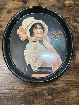 ADVERTISING COCA-COLA *BETTY * FLAPPER SERVING TRAY 15 X 12 Free Shipping - Image 1 of 4