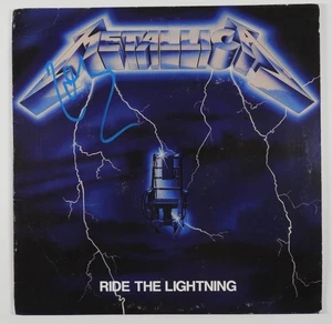 Metallica Lars Ulrich JSA signed Autogramm Platte Album Ride The Lightning - Bild 1 von 3