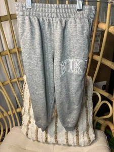 Nike Boys Grey Fleece Sweatpants Size 4-5 - Picture 1 of 7