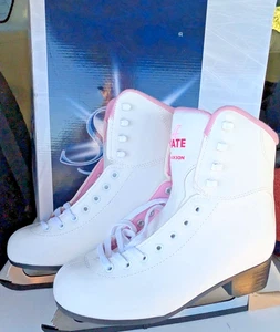 Jackson Ultima GS180 Damen Schlittschuhe - Größe 7 weiß/rosa SoftSkate neu im Karton - Bild 1 von 17
