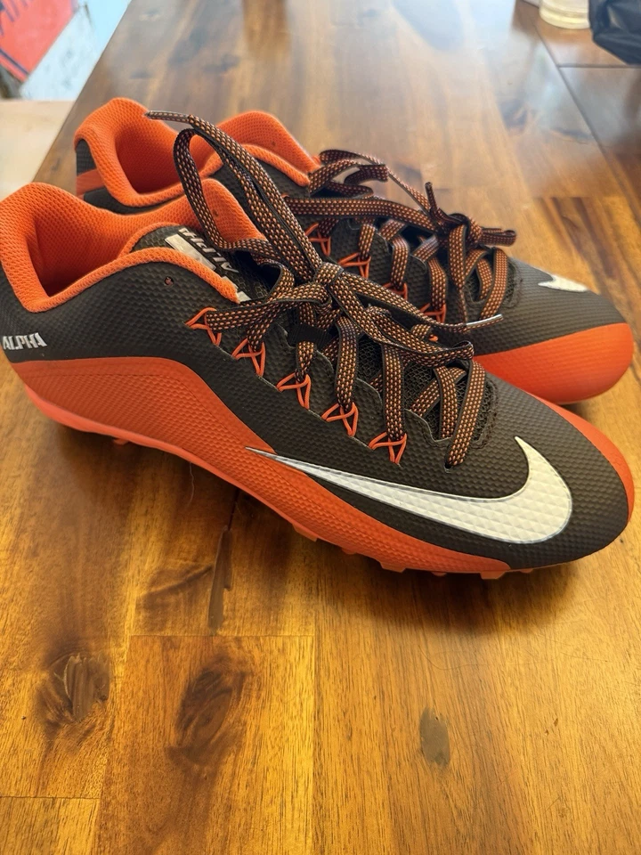 Nike Alpha Pro 2 Low 11.5 Football Cleats Browns PE - Image 1 of 3
