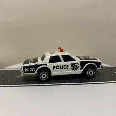 Majorette France Sonic Flashers Chevy Impala Police Car White/Black #N-31 VTG GC - Image 1 of 4