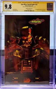 STAR WARS DARTH VADER 25 CGC 9.8 MIKE MAYHEW SIGNED NYCC W/ Cracked mask remark - Picture 1 of 2