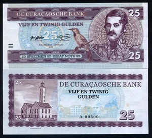 Curacao, 25 fiorini, 2016, edizione privata, saggio, esemplare, UNC F - Foto 1 di 1