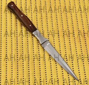 9”HANDMADE D2 DAGGER HUNTER BOOT DOUBLE EDGE KNIFE WOOD HANDLE SURVIVAL - Picture 1 of 4