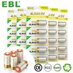 EBL 6V 4LR44 Dog Shock Collars Battery PX28A A544 CR28L Alkaline Batteries lot - Picture 1 of 18