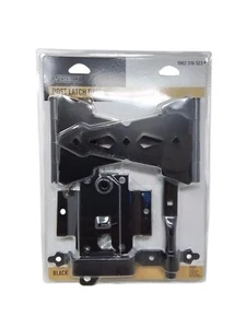 Everbilt 18101 Juego de puerta de pestillo de poste negro NUEVO - Imagen 1 de 5