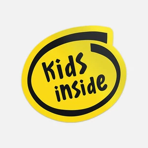 Calcomanía de vinilo para niños dentro bebé niño a bordo - Imagen 1 de 1