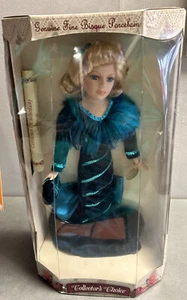 Vintage Collectors Choice Genuine Fine Bisque Porcelain Doll in Box Certificate - Picture 1 of 4