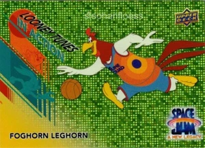 Space Jam A 2021 nuevo Legacy Looney Tunes en acción verde neón Foghorn Leghorn - Imagen 1 de 1