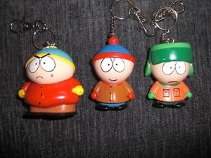 Cartman Kyle Stan south park keychains fun 4 all used - Picture 1 of 6