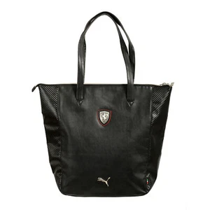 Scuderia Ferrari X Puma Unisex Logo Black Large Tote Shopper Shoulder Bag - Picture 1 of 10