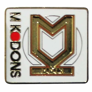 Nuevo MK Dons FC Escudo de Fútbol Esmaltado Pin Insignia, MK Dons FC Fans Fútbol Insignia - Imagen 1 de 1