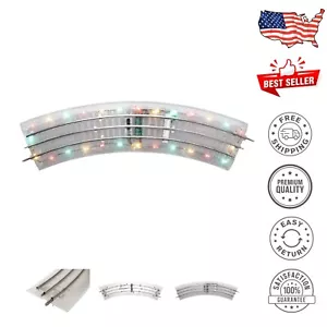 O36 Light-Up FasTrack Electric Train Curved Track, Pack of 4 for Themed Layouts - Picture 1 of 7