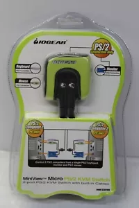 IOGear Miniview Mirco PS/2 KVM Switch mit 2 Ports mit Kabeln GCS62WM - Bild 1 von 11