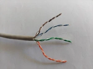 25 m  LAN Kabel  UTP .CAT 6 23AWG/1x4P   Solid Cable     Volldraht   , 4 paarig - Bild 1 von 3