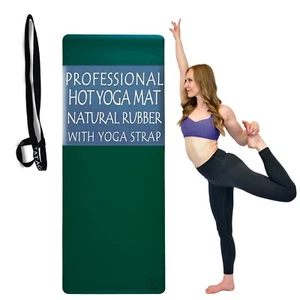 Tatago Pro Series Natural Rubber Yoga Mat for Hot Yoga and Pilates Exercise Mat - Picture 1 of 11