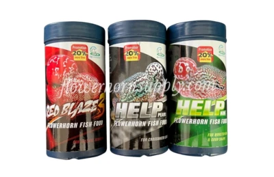 CZ AQUA PRODUCTS FLOWERHORN FISH FOODS CZ RED BLAZE - HELP PEARL & HELP KOK - 300G -FREE SHIPPING