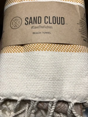 TOALLA SANDCLOUD FORM THE COLECCIÓN DEL MAR GOLD BEACH 100% ALGODÓN NUEVA Foto 1 de 4
