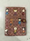 Coach X Peanuts Snoopy Collectible Luxury Canvas Notebook Planner Journal Diary