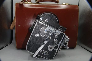 Bolex H-16 Supreme 16mm Camera + Pizar 26mm + Wollensak 15mm + Case - Picture 1 of 8