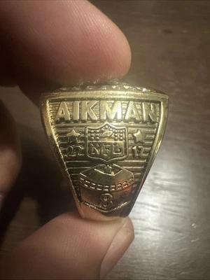 Anillo réplica Troy Aikman del Campeonato del Super Bowl 1995 de los Dallas Cowboys Foto 1 de 4