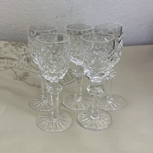 Waterford Crystal POWERSCOURT Set(s) 4 Cordial Glasses 4.5/8”EXCELLENT - Picture 1 of 5