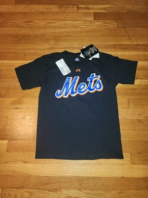Camiseta deportiva negra mediana para hombre Majestic New York Mets Johan Santana #57 Foto 1 de 4