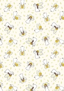 Baumwollstoff Winkel auf creme Lewis & Irene Krippe halber Meter Xmas Weihnachten - Bild 1 von 1