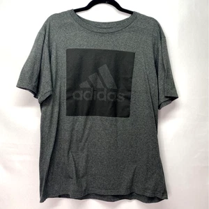 Adidas The Go To Tee Spell Out Logo Mesh Herren T-Shirt grau meliert Rundhals L - Bild 1 von 6