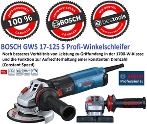 BOSCH GWS 17-125S 1700W Ø125mm Amoladora angular profesional KickBack Control⭐⭐⭐ - Imagen 1 de 14