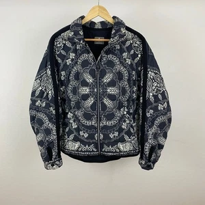 FP Movement Free People Printed Pippa Packable Puffer Jacket - Black Bandana - S - Picture 1 of 11