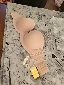 New Deilmira strapless beige 34H NWT with optional straps contoured cups w593 - Picture 1 of 13
