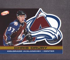 2001-02 Pacific Atomic Hockey Gold #23 Chris Drury 197/200 Colorado Avalanche