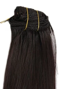 Clip-In Achtteilig Complete Set Extensions Extension Brown Mix 40 CM EX03-2T33 - Picture 1 of 4