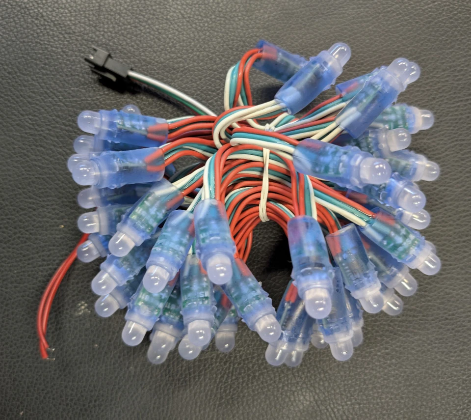 DC5V 5V WS2811 LED Pixels Light Individually Addressable RGB 50 pixels ip68 - Image 1 of 1