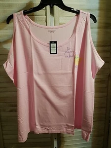 Avenue Body Womens Sleep Shirt Size 30 32 Pink For Peeps Sake Tank Night Lounge - Picture 1 of 12