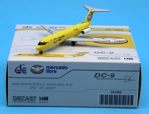 JC Wings 1:400 Mercado Libre MCDONNELL DC-9-30F Diecast Aircraft Modelo XA-UOG - Imagen 1 de 12