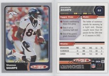 2003 Topps Total Silver Shannon Sharpe #53 HOF