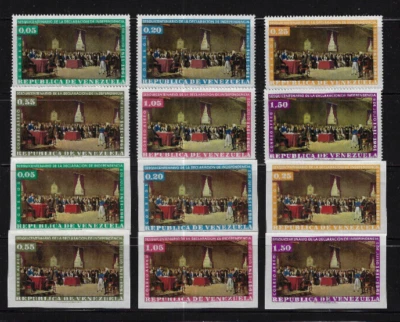 Venezuela: 1962; Scott (812-14)+(C804-06) + cut Souvenir set complete MNH EBV476 - Image 1 of 2