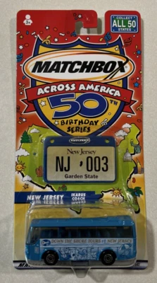 2002 Matchbox Across America 50th Birthday State New Jersey  Coach Bus - Image 1 of 2