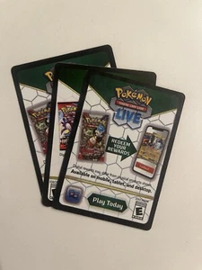 3X Pokemon TCG Online Code Cards! Destined Rivals - Scarlet and Violet. Unused - Picture 1 of 1