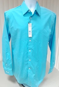 Merona Size L Nimble Blue Long Sleeve Button Down Top/Shirt New With Tag - Picture 1 of 8
