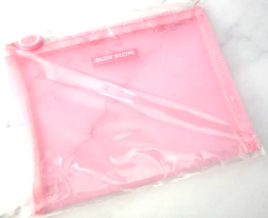 Glow Recipe on the Go Zip Bag Pink 8.5 x 6.5 in BRAND NEW IN SEALED BAG
