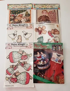 Lot Of 6 Vintage 89 and 90s Daisy Kingdom Iron-On and No-Sew Appliques Transfers - Picture 1 of 13