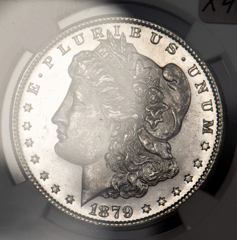 1879-S Morgan Dollar - Looks 65 - PQ Frosty Semi PL OBV - NGC MS 64 - X4172 Cover