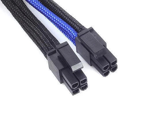 Silverstone Black/Blue PP07-EPS8BA Cable,1 x 8pin to EPS12V 8pin(4+4) connector - Image 1 of 2