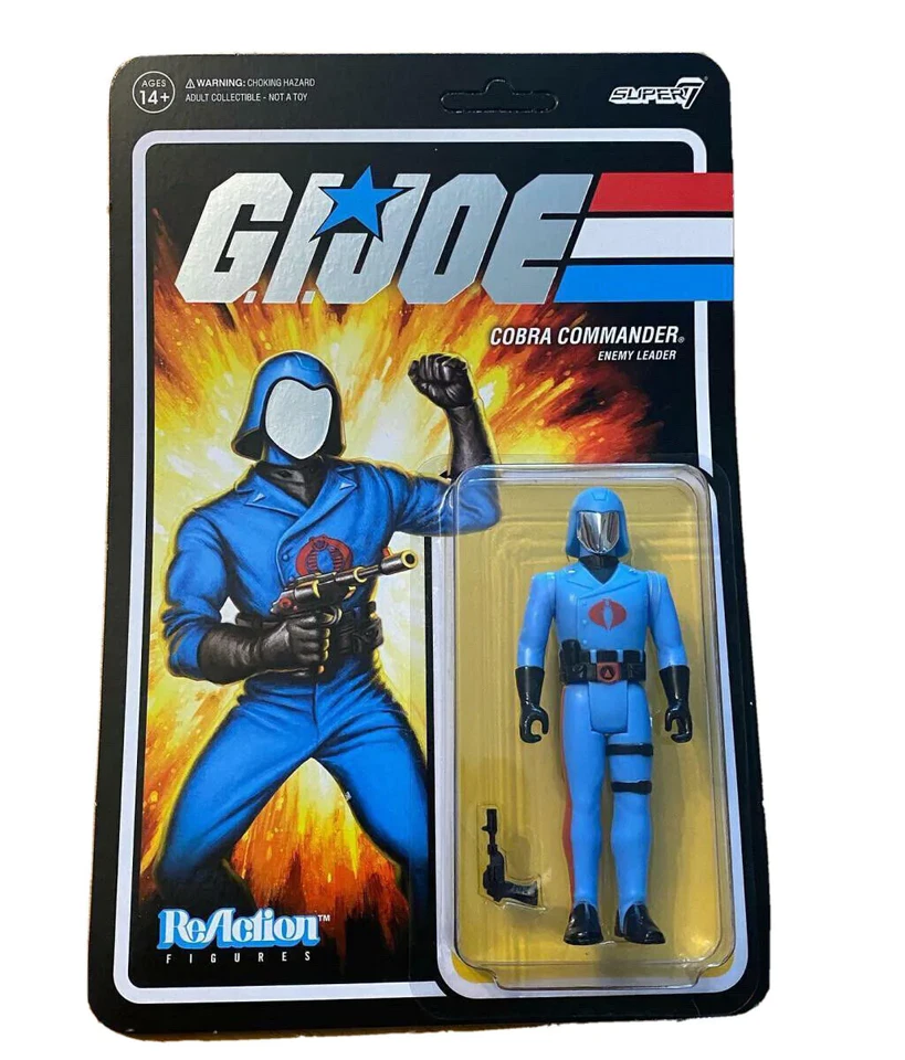 Super7 G.I. Joe Reaction Wave Cobra Commander 3.5 in Action Figure