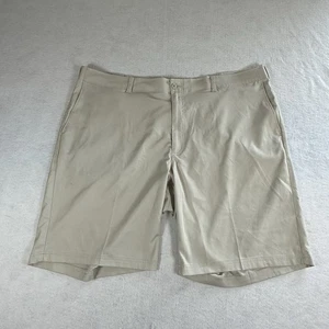 PGA Tour Mens Golf Shorts Size 44 Relaxed With Pockets Light Khaki Quick Dry - Picture 1 of 6